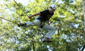 St Norbert College high ropes course