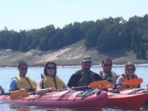 group cave & dunes kayak tour