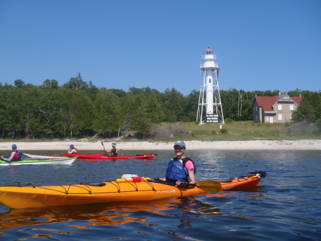 womens Rock Island kayak retreat