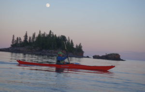 Night time paddle