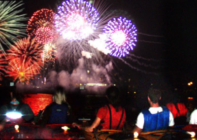 fireworks kayak tour
