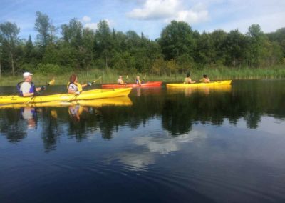 Kayaks on the Mink River