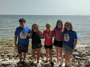 campers at Cave Point County Park