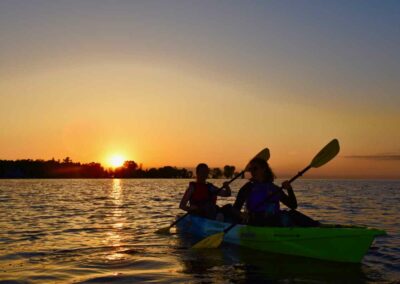 sunset kayak