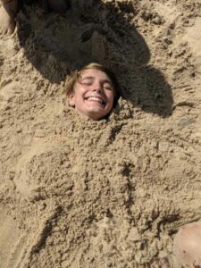 buried in the sand