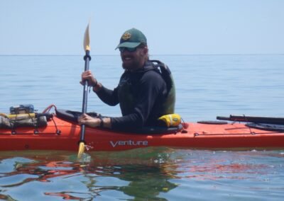 happy kayaker