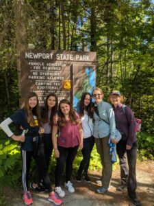 girl scouts at Newport State Park