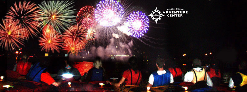 Egg Harbor Fireworks kayak tour