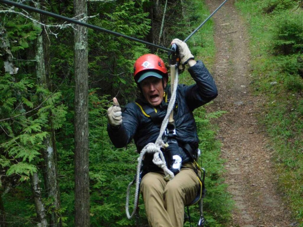 Ziplining Rowley's Bay