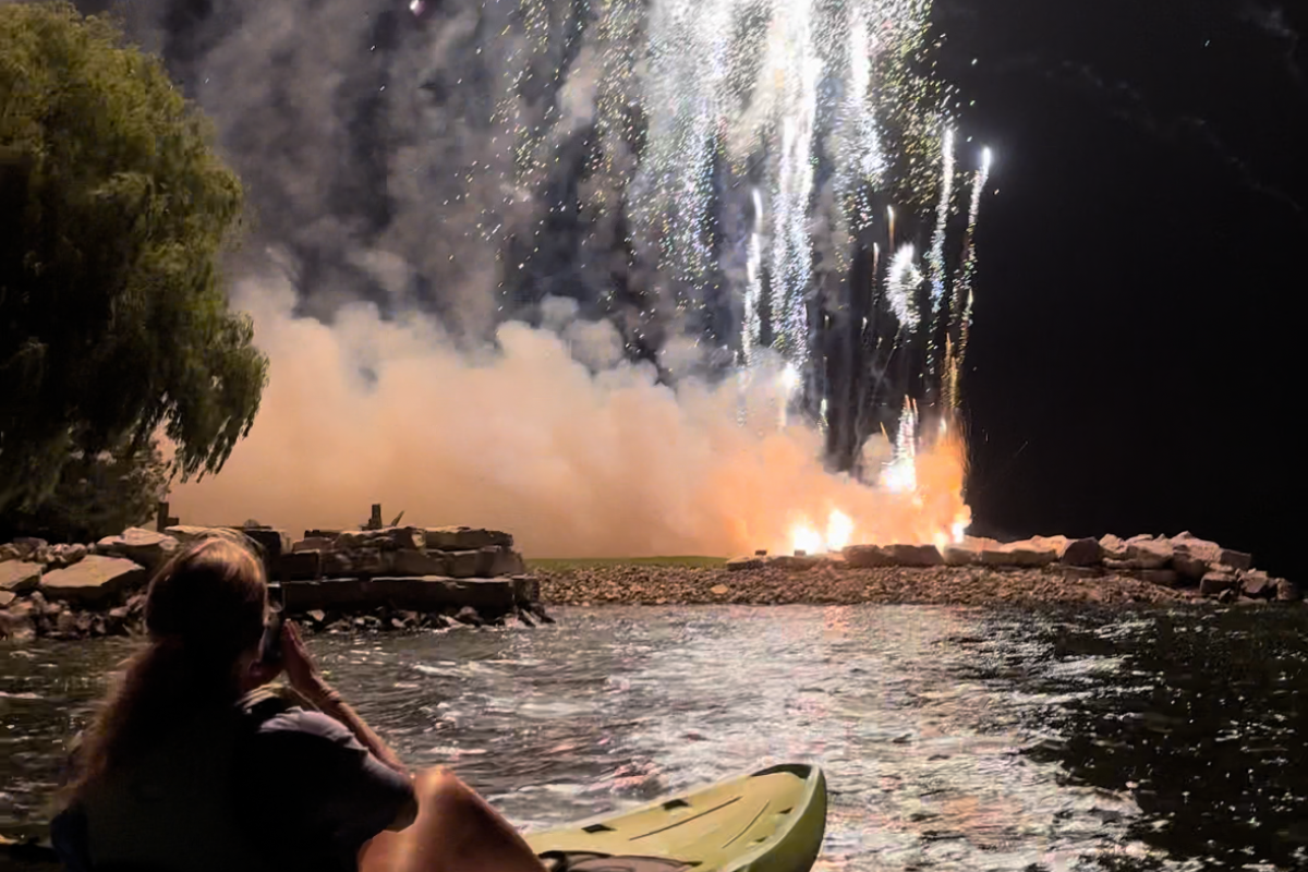 Watch the Fourth of July Sturgeon Bay fireworks from a kayak