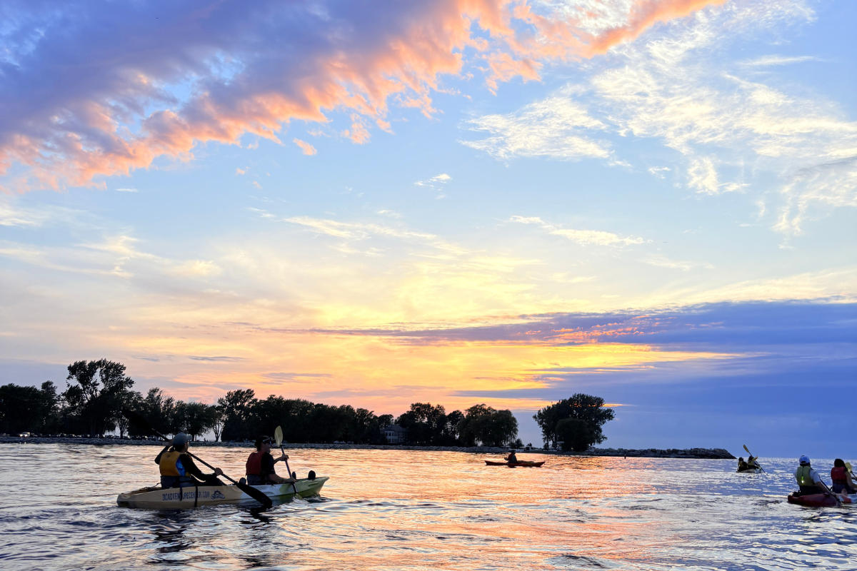 Summer in Door County is the perfect time to take a sunset tour at Egg Harbor Beach!