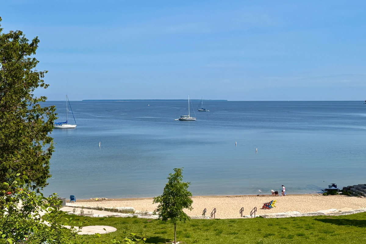 Spend the summer in Door County relaxing at the beach