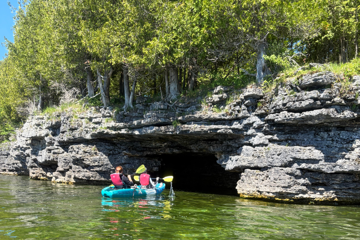 Cave point kayaking